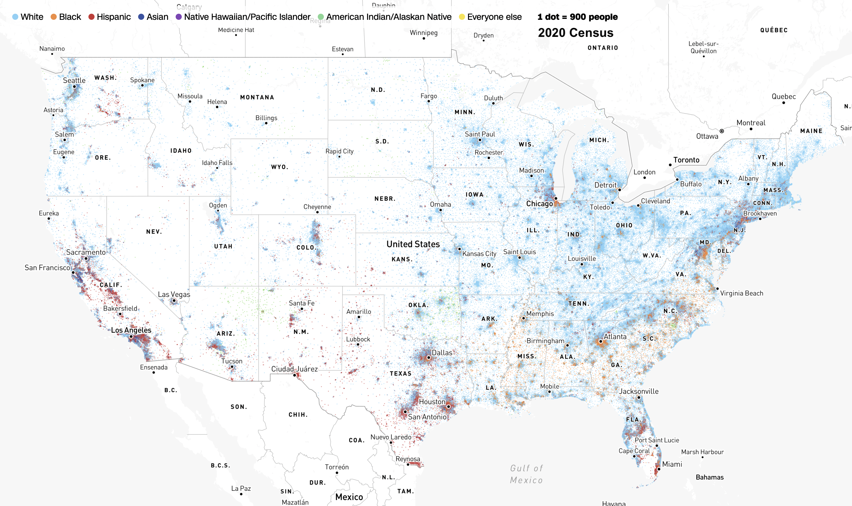 Race and Ethnicity Across the Nation, CNN, Census 2020